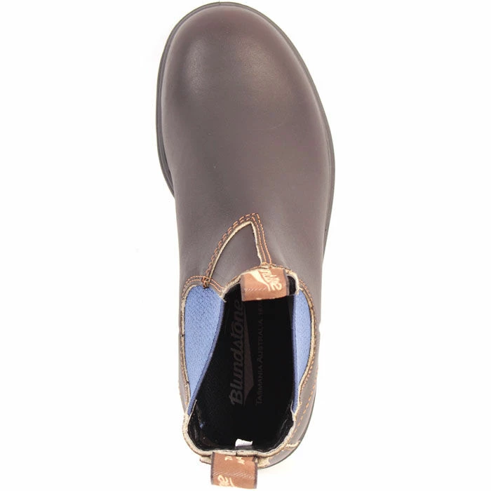 Blundstone #578 Original 500 Boot In Stout Brown With Blue Elastic - Image 3