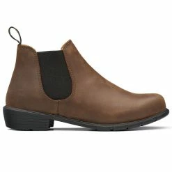 Blundstone #1970 Women's Series Low Heel Ankle Boot In Antique Brown