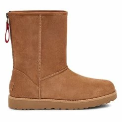Ugg Women's Classic Short Logo Zip Boot