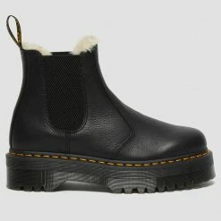Dr. Martens Women's 2976 Quad Faux Fur Lined Platform Chelsea Boot