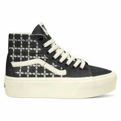 Vans Women's Denim Mix Sk8-Hi Tapered Stackform Shoe
